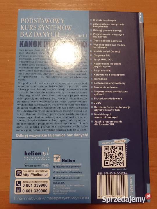 Podstawowy kurs systemów baz danych twarda Piła sprzedam