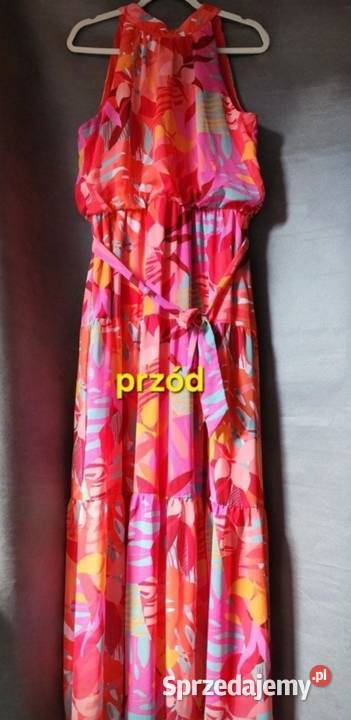 Sukienka długa WyGoDnA JULIA JORDAN kolorowa 10 kolorowy Oława