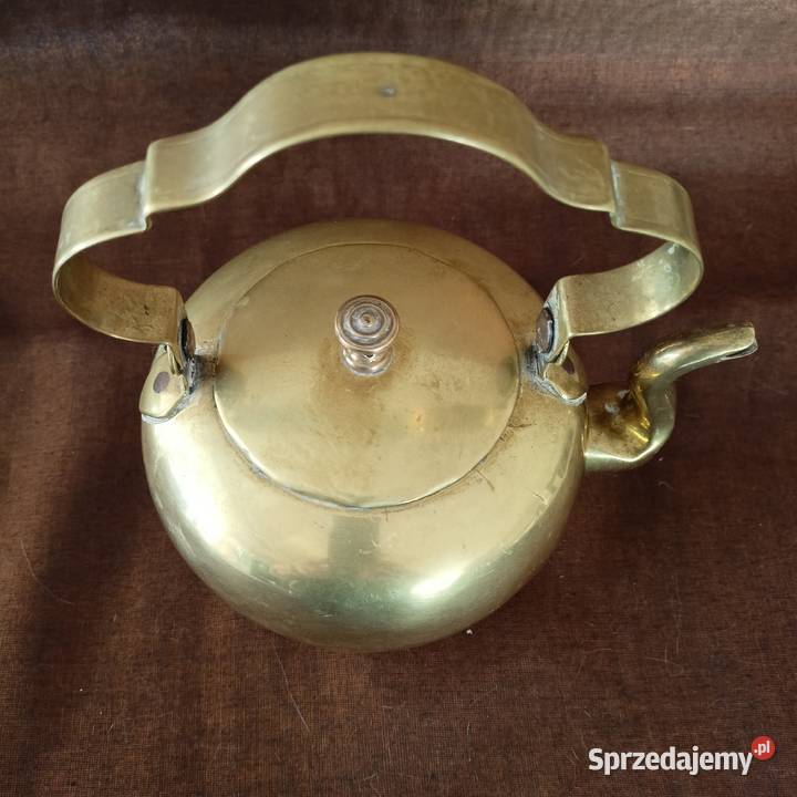 Czajnik dzbanek mosiądz Mikołów