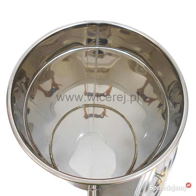 Nierdzewny Odstojnik do miodu 36L z pokrywą