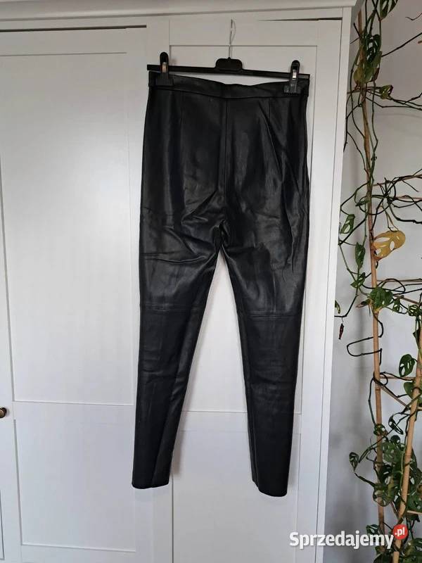 Spodnie skórzane Zara elegancja i charakter S Trąbki Wielkie