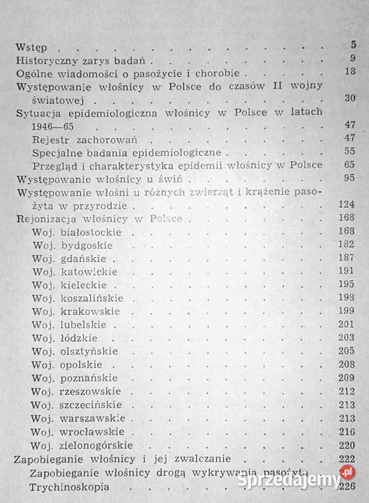 Występowanie włośnicy w Polsce i jej zwalczanie miękka Chełm sprzedam