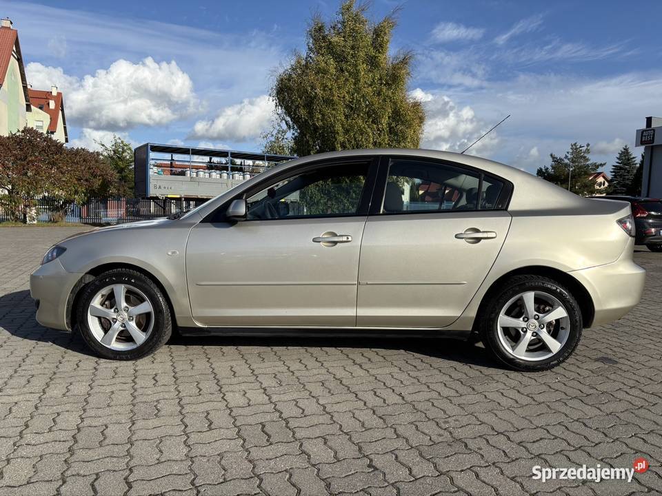 Mazda 3 16 benz 105 Salon Polska Klimatronik złoty Iława