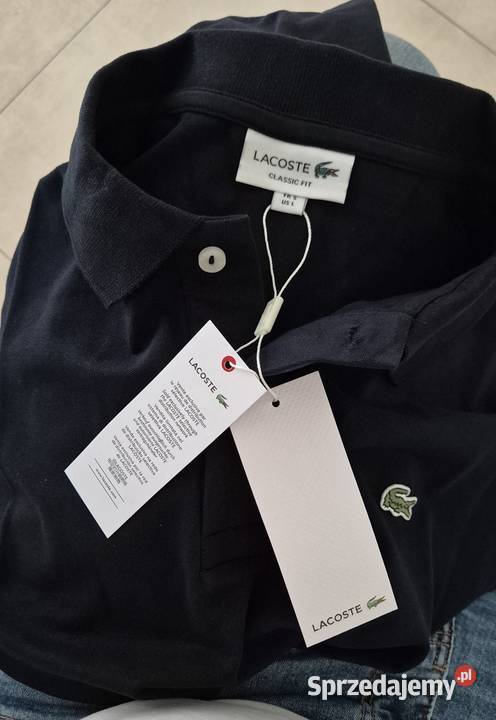 Ciemnogranatowa koszulka polo Lacoste Łososina Dolna