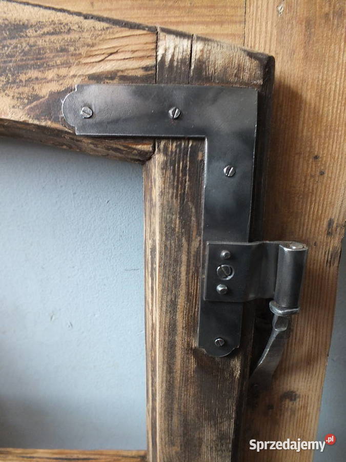 Stare okna drewniane około 1890 piękne z ramą Bielawa