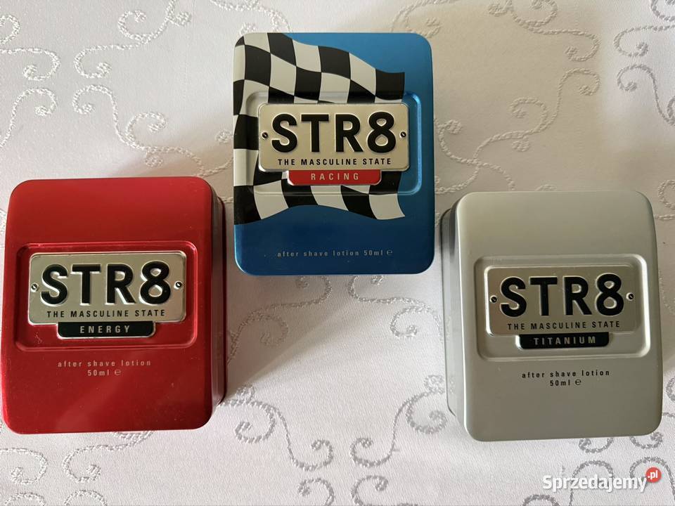 Puszki metalowe STR8 retro vintage zestaw 3