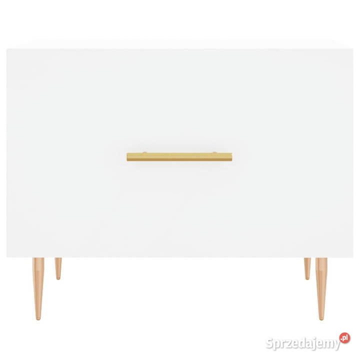 Stolik kawowy biały 50x50x40 materiał Warszawa