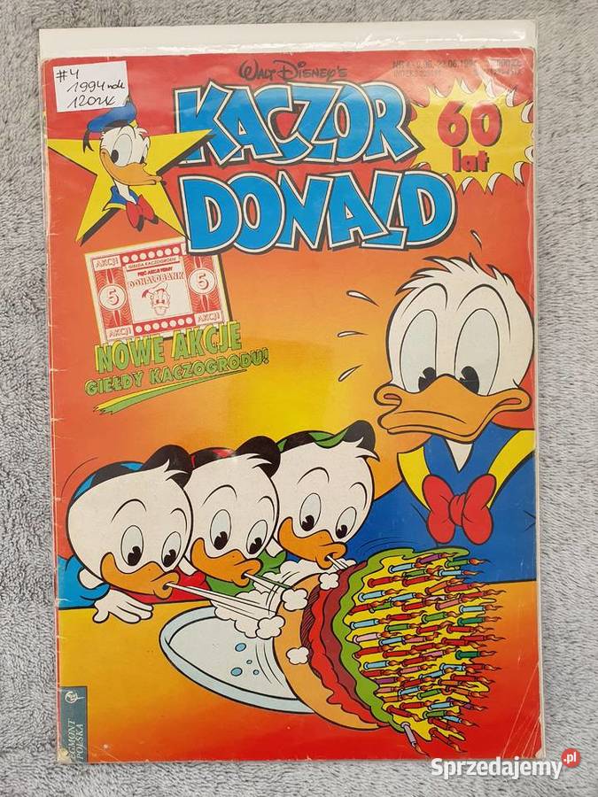 Kaczor Donald numer 1 2 3 i 4 1994 Rok wydania 1994 Gdynia