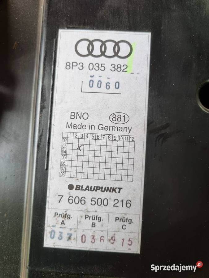 głośnik subwoofer wzmacniacz audi a3 8p 3D