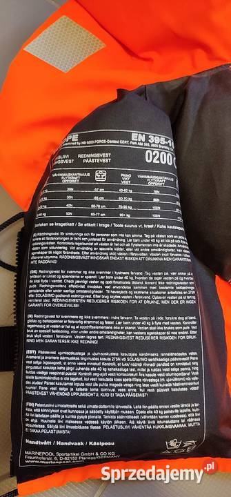 NOWA kamizelka ratunkowa Marinepool Europe 100N Jasień