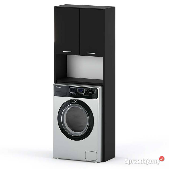 Szafka Łazienkowa Stojąca Pralkę Słupek Regał