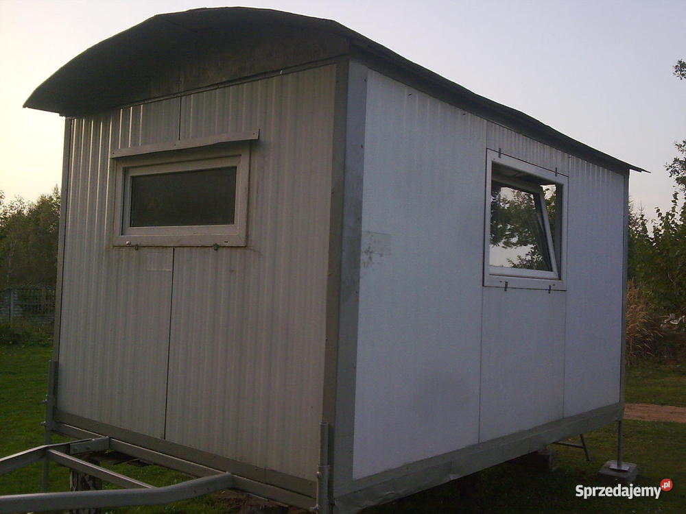 melamina barakowóz przyczepa na działkę budowę g