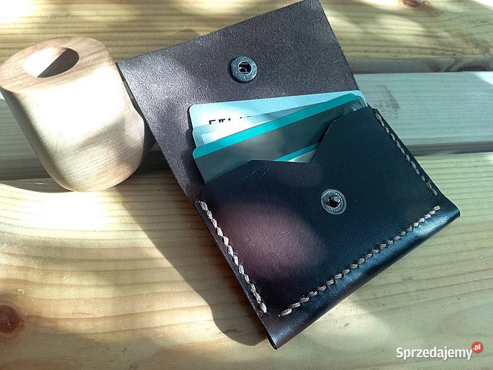 Skórzane etui na dokumenty karty Kielce