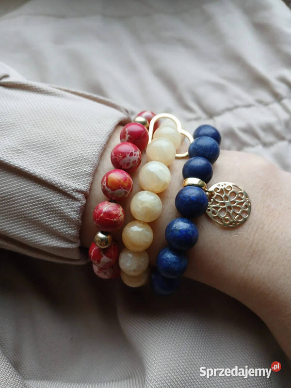 Bransoletki damskie JaspisLapis lazuliNefryt Kielce