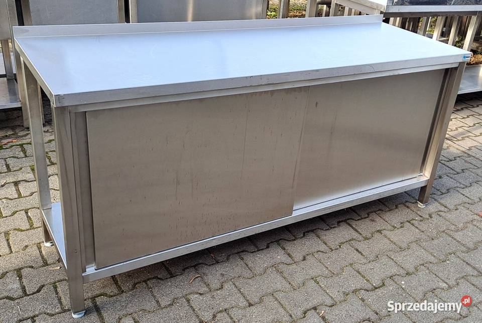 STÓŁ GASTRO Z SZAFKĄ DRZWI SUWANE 2006085 M1175N Nowe Skalmierzyce