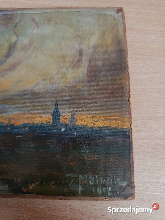 Johannes MALWITZ 18811951 Oryginalny olej Rybnik