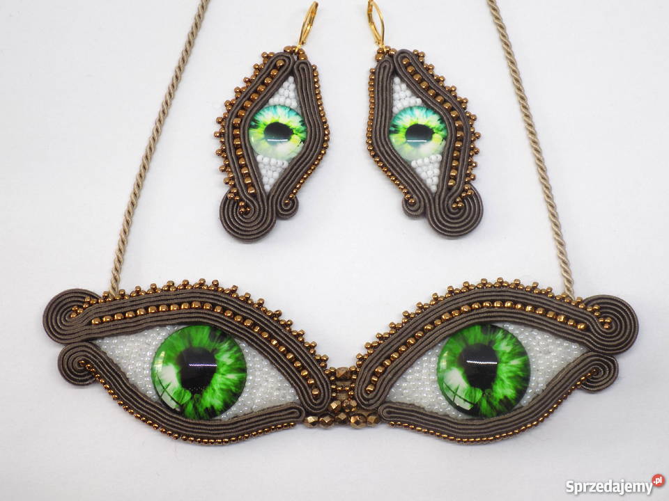 NASZYJNIK ZIELONE OCZY SUTASZ Naszyjniki Warszawa