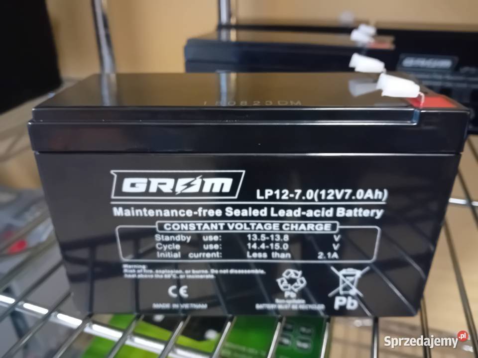 Akumulator żelowy GROM 12V 7Ah LP1270 Specpart Szczecin