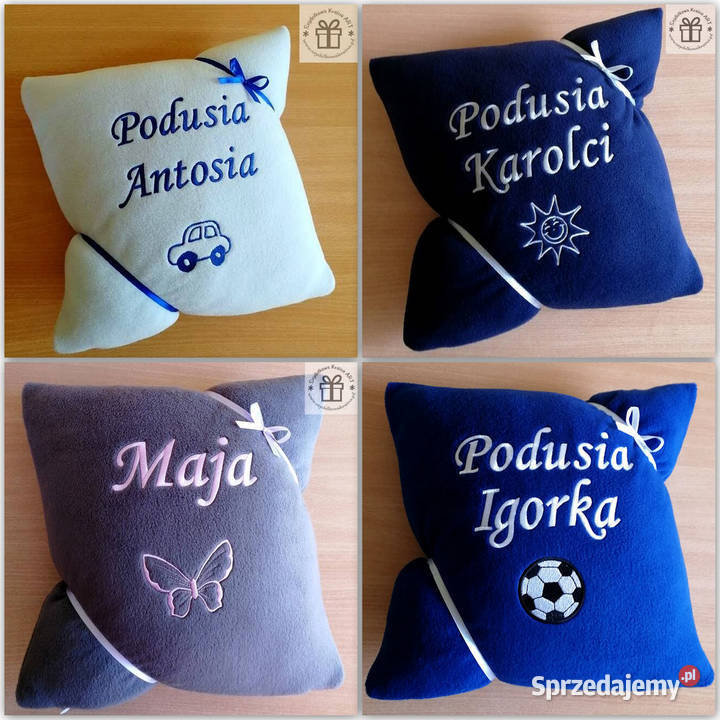 Prezent na WIELKANOC zajączka PODUSZKA z haftem Toruń sprzedam
