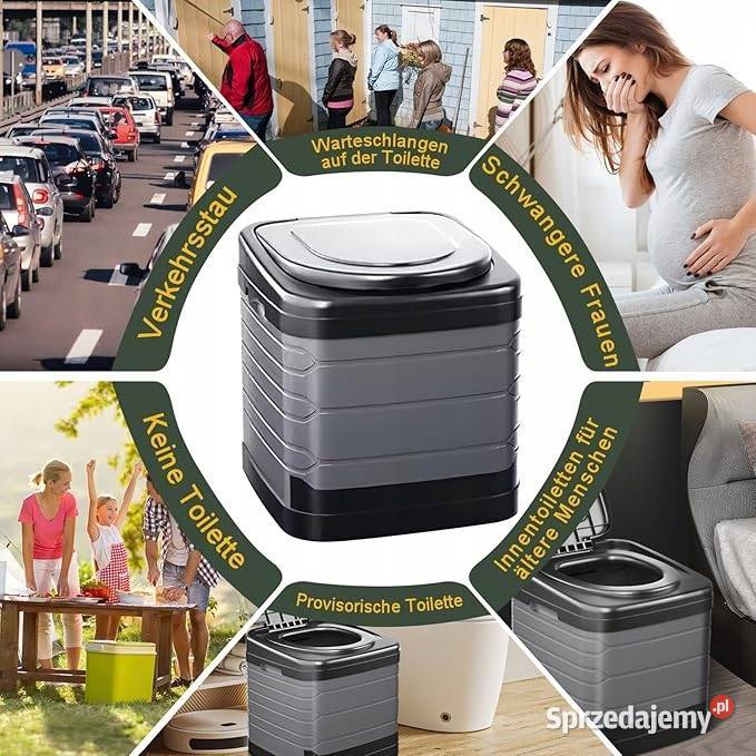 CONGUMI SKŁADANA TOALETA KEMPINGOWA XXL Pozostałe