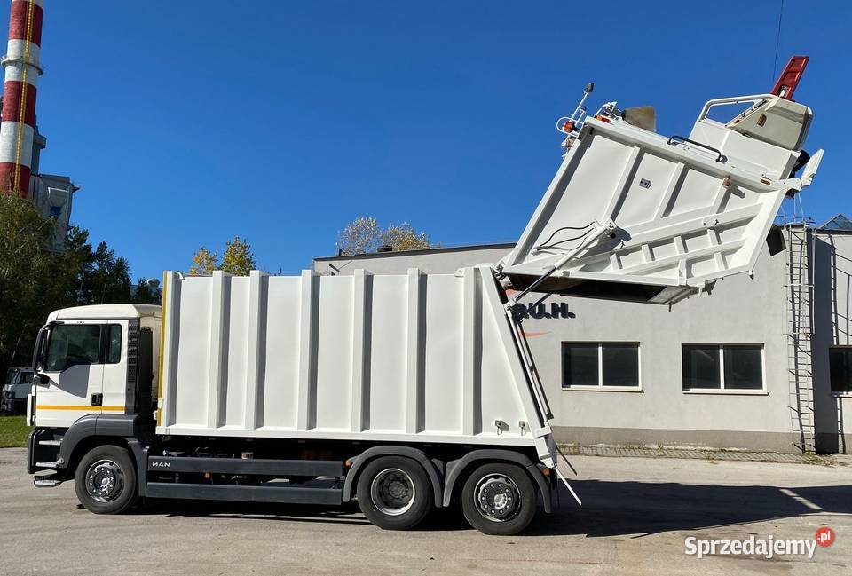 MAN TGA 26320 śmieciarka trzyosiowa HALLER 24m3 diesel Nowiny