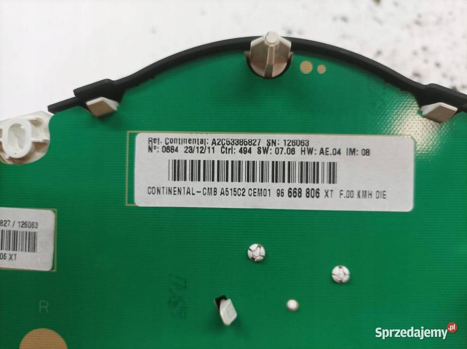 LICZNIK 96668806XT 14 D Citroen C3 II 20092016