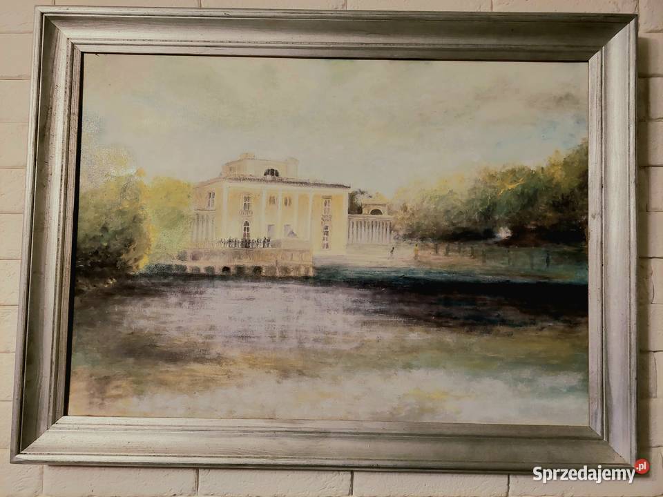 Łazienki królewskie obraz ręcznie malowany 5070 Malarstwo Lublin