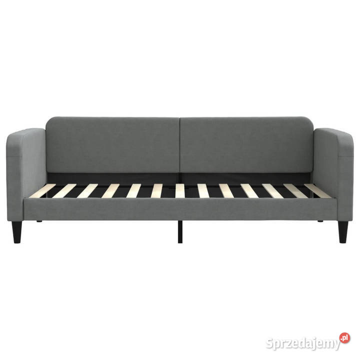 Sofa rozsuwana ciemnoszara tkanina 90x200 Łóżka Warszawa sprzedam