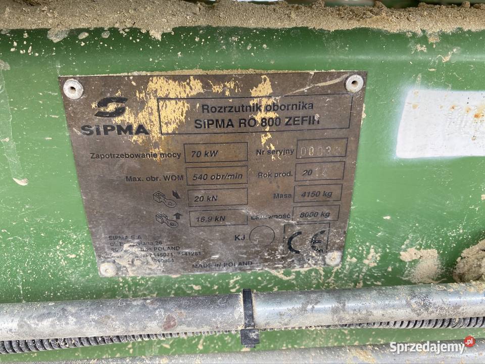 Rozrzutnik rozsiewacz wapna Sipma Zefir 800 Bolesławiec sprzedam
