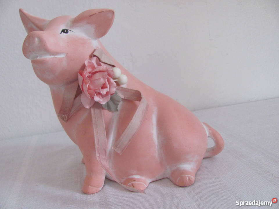 duża figurka świni wystawowa 17 odcienie różowego Zamość