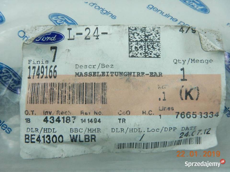 LINKA STEROWANIA WLEWU PALIWA FORD C 2011 ORY