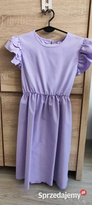 Sukienka Shein i legginsy Smyk liliowe 140 10 lat+ Olsztyn