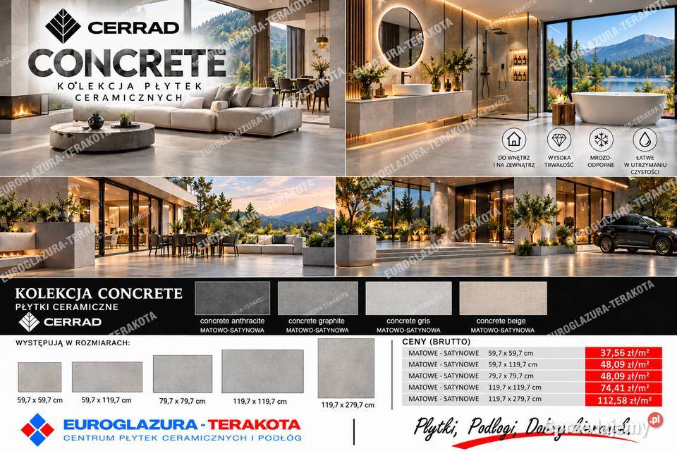 terrakota gres 5971197 concrete gris Gorzów Wielkopolski