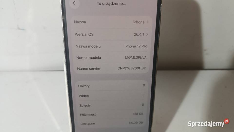 Smartfon APPLE iPhone 12 Pro 6128GB Katowice