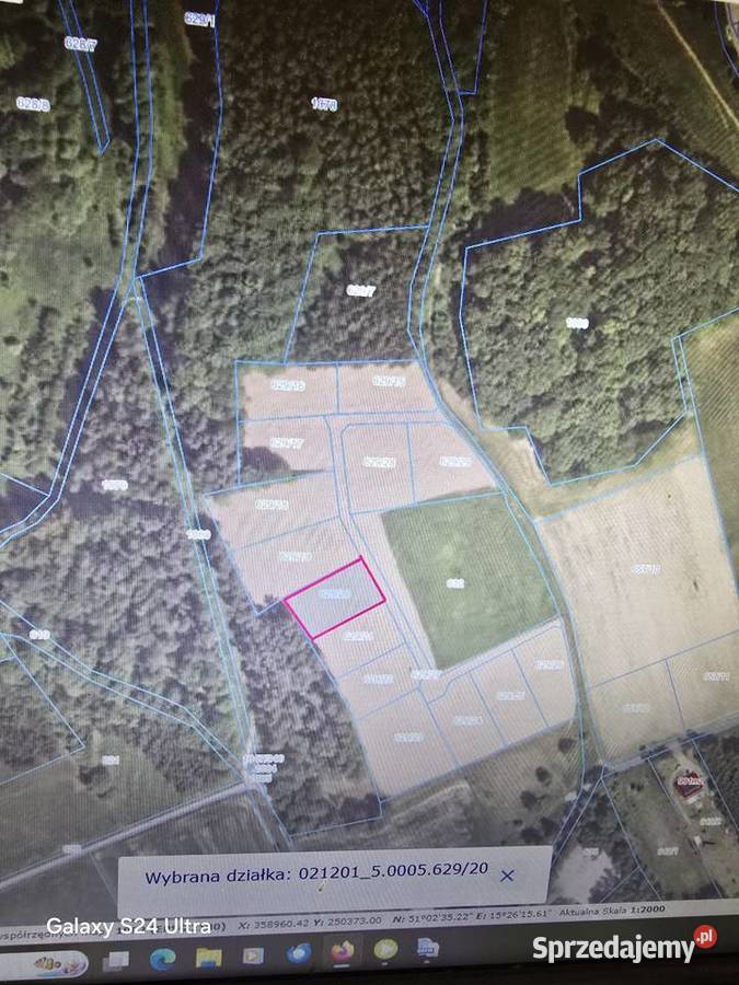 sprzedam działkę 1050m2 Ubocze