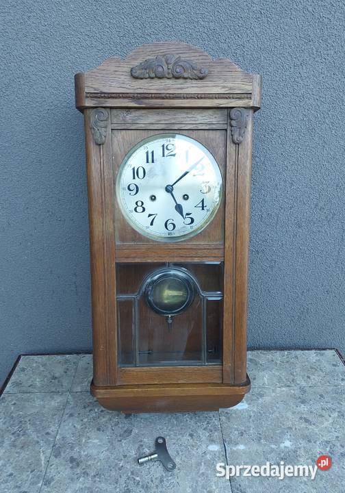 118 Stary zegar ścienny Mauthe przedwojenny Antyki pomorskie Tczew