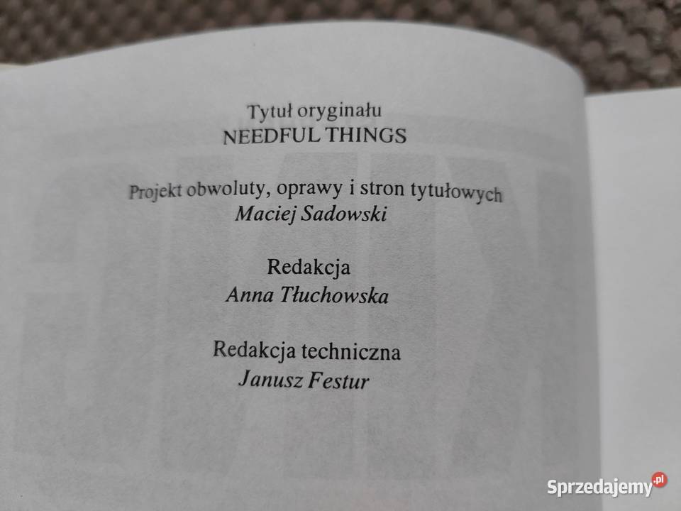 komplet dwóch tomów Sklepik z marzeniami Stephen Rok wydania 1998 Kraków