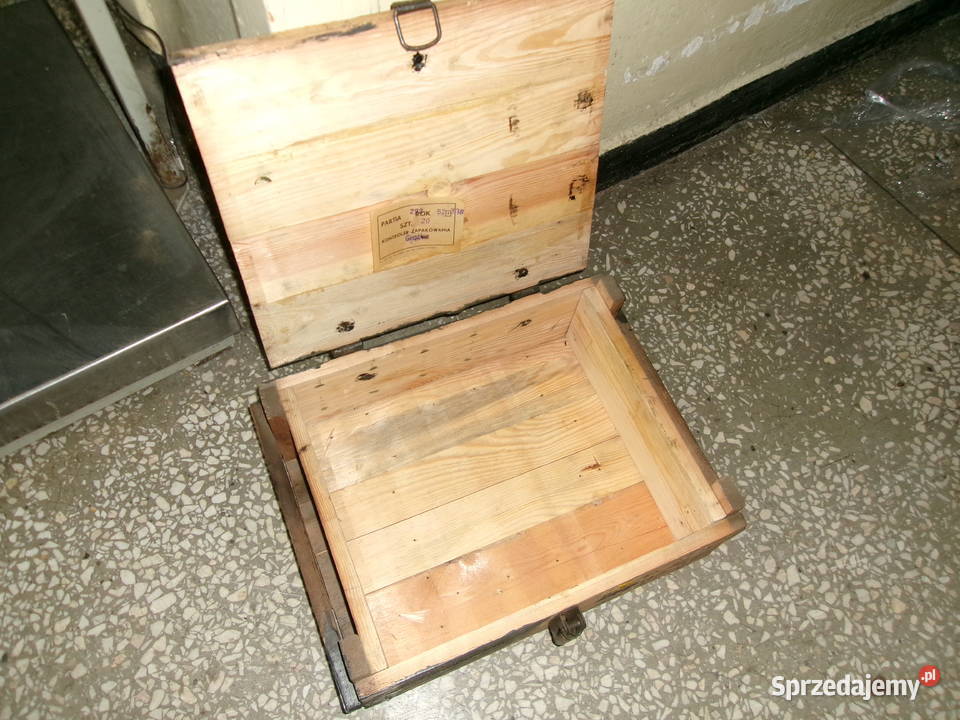 Skrzynia wojskowa drewniana wym 36x45 wys 15 mazowieckie Legionowo