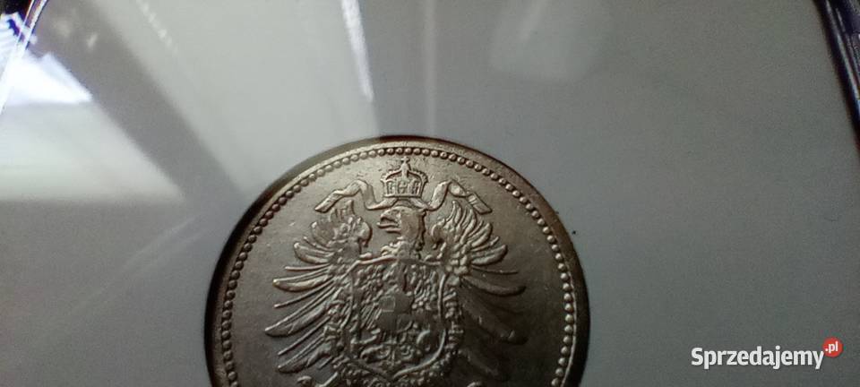 Stare monety 50 fenig 1876 B Niemcy srebro podkarpackie Lesko