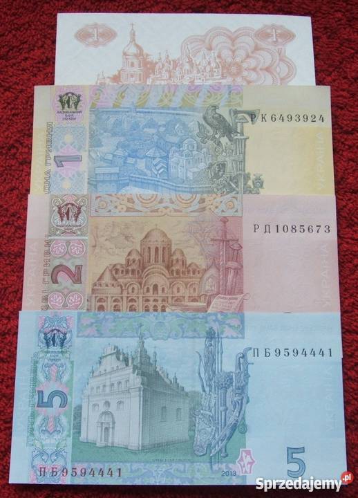 UKRAINA Kolekcjonerskie Banknoty Zestaw 4 sztuki Katowice
