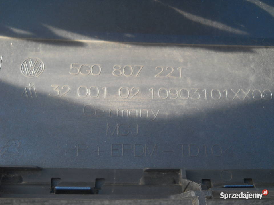 VW GOLF VII 5G0 ZDERZAK PRZEDNI PRZÓD Siechnice sprzedam