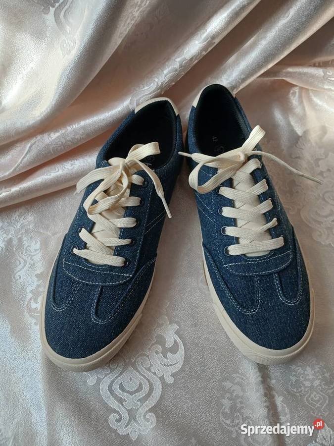 Jeansowe trampki sneakersy bonprix 42 buty tkanina Sochaczew