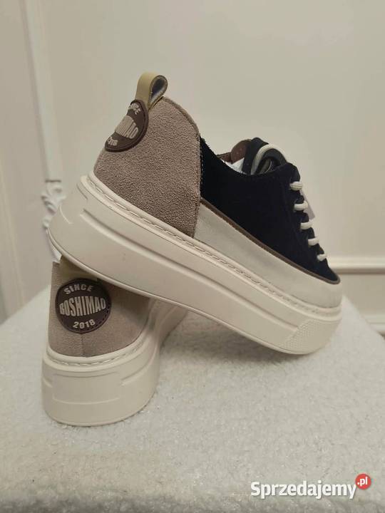 Damskie sneakersy naturalna zamszuskora skóra mazowieckie Warszawa