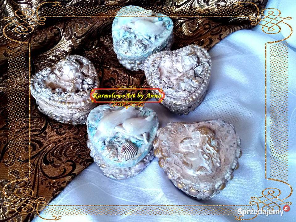 Szkatułka serduszko pudełko mixedmedia Warszawa sprzedam