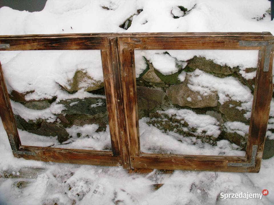 Stare okno mazurskie retro loft lustro zdjęcia Ełk