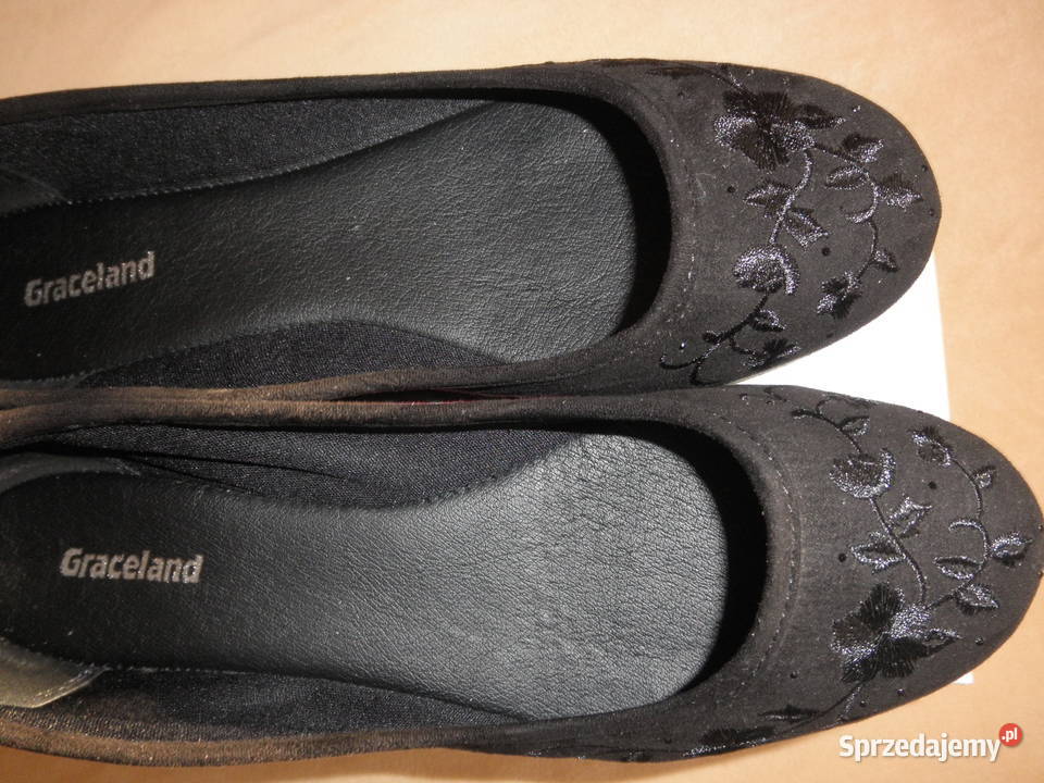 Balerinki czarne firmy Graceland pomorskie Gdańsk