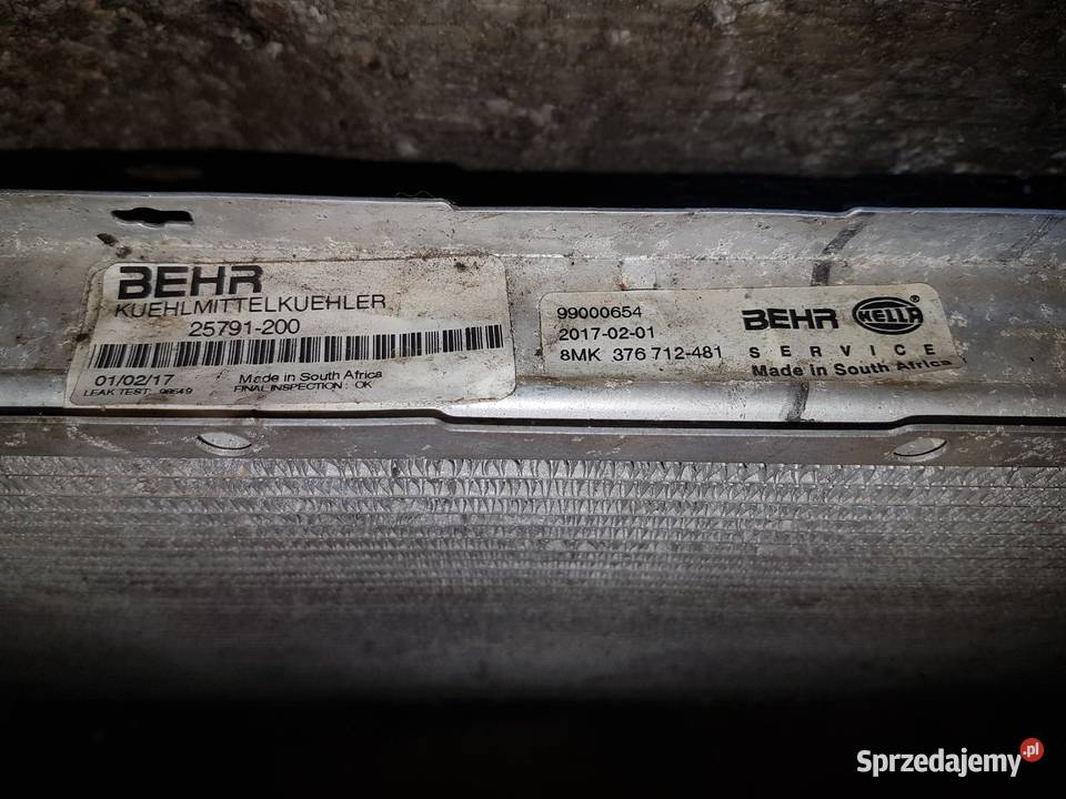 BMW E38 750i Chłodnica wody Gliwice sprzedam