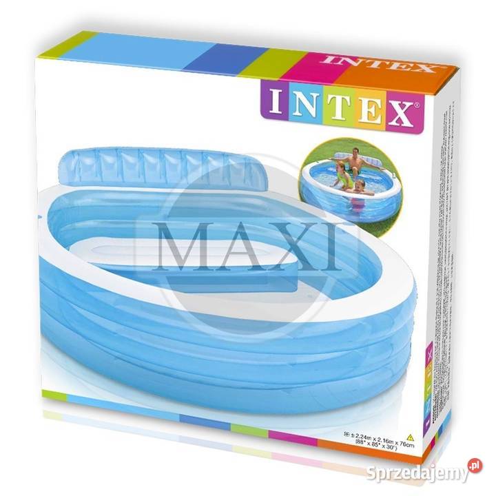 Duży Basen Oogrodowy z oparciem INTEX 57190 Opacz-Kolonia