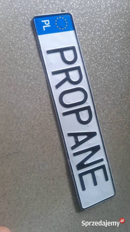 Tablica rejestracyjna indywidualna PROPANE d Zamość