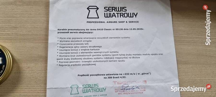 PCP Air Arms S410 classic 45 zestaw Karwin